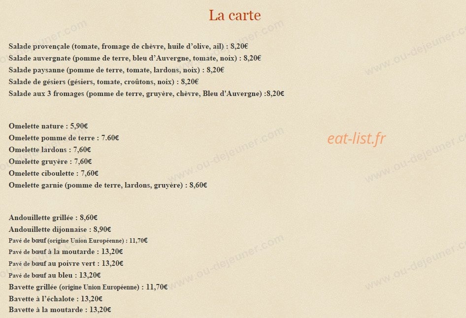 Hôtel du Parc — carte page 1