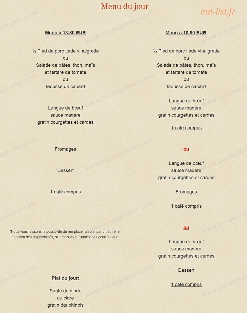 Hôtel du Parc — carte page 3