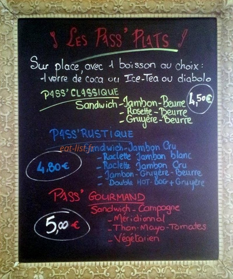 Le Pass'yo — carte page 1