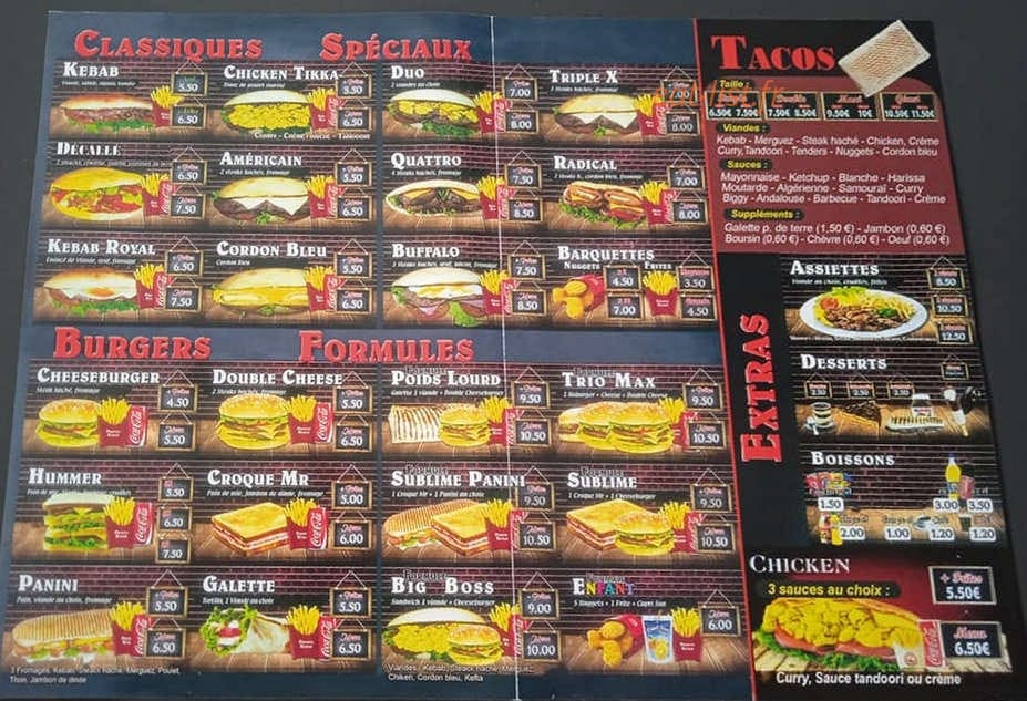Pronto pizza tacos — carte page 3