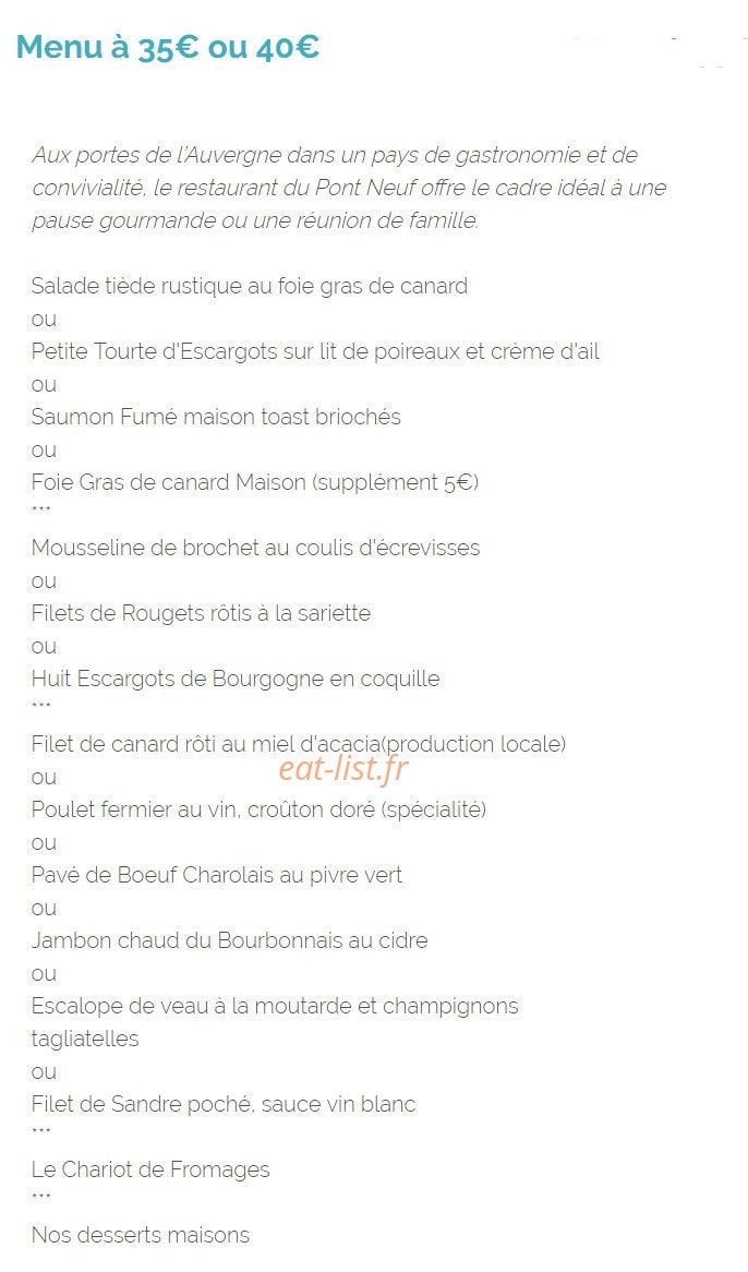le Pont Neuf — carte page 1