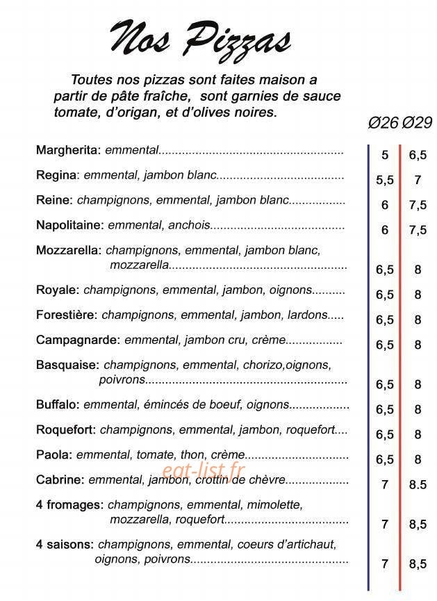 Croque Notes — carte page 2