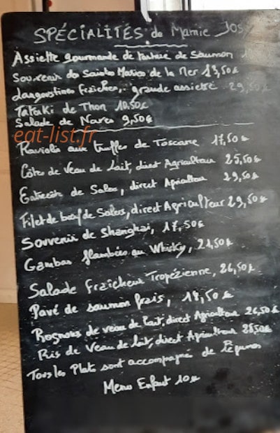 Le Relais Saint Fiacre — carte page 1