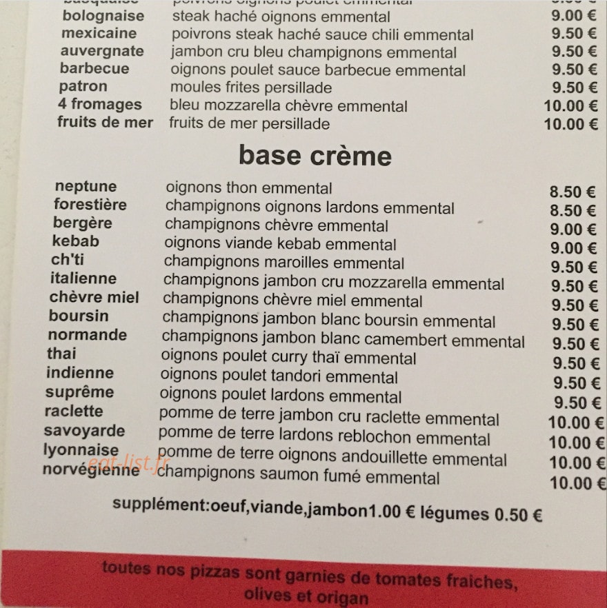 la Petite Casa — carte page 2