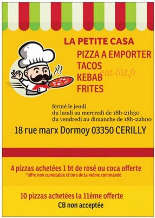 la Petite Casa — carte page 1