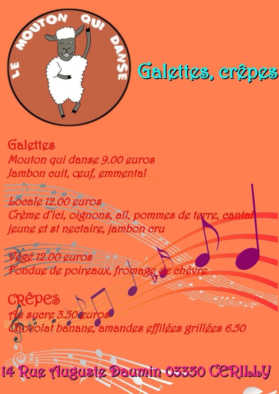 Le mouton qui danse — carte page 1
