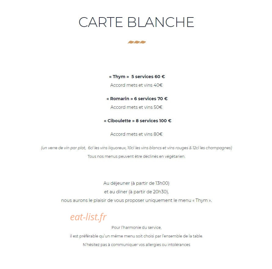 Dorangeville Restaurant — carte page 2