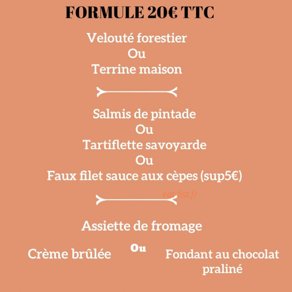 Le bistrot du marché — carte page 1