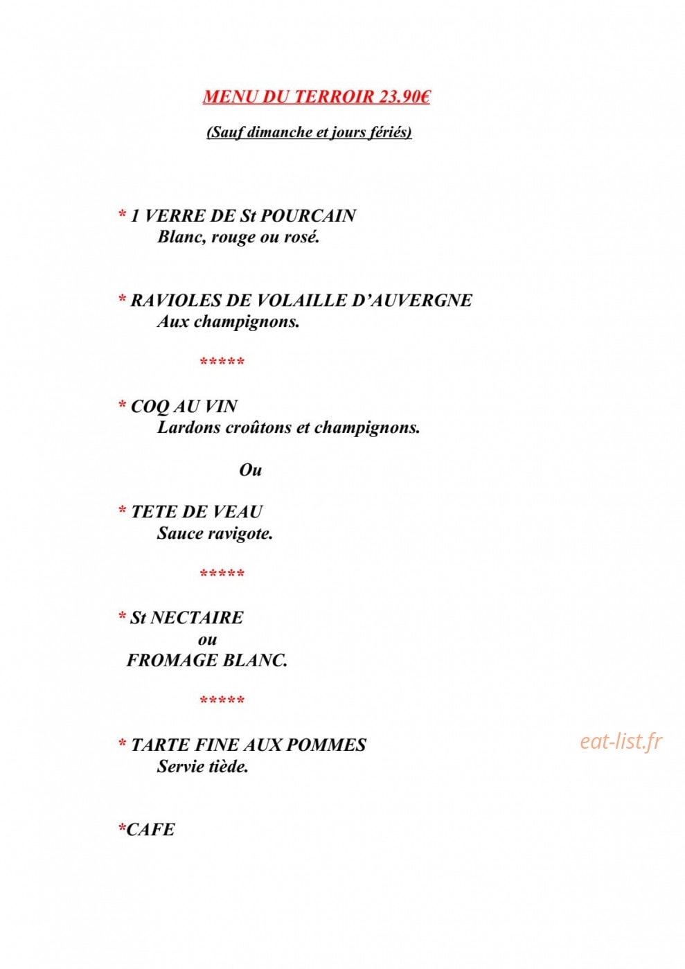 L'Etoile d'Urçay — carte page 2