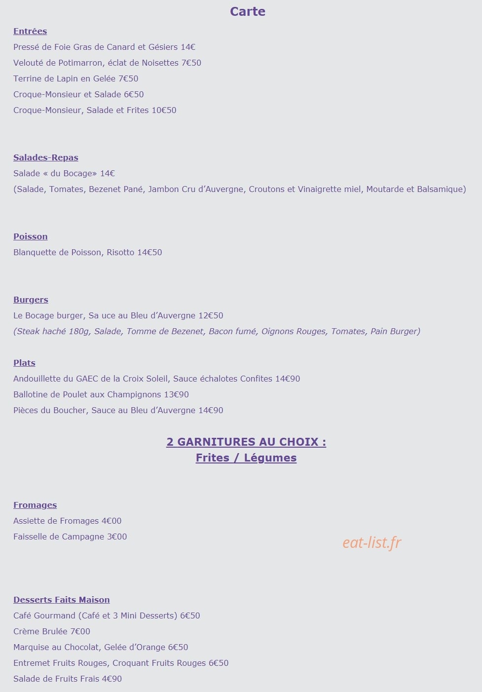 Le Bocage — carte page 2