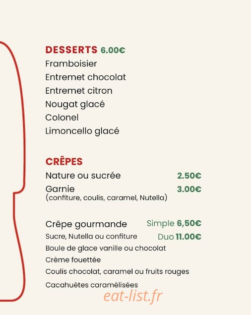 La Guinguette des Ozieres — carte page 3