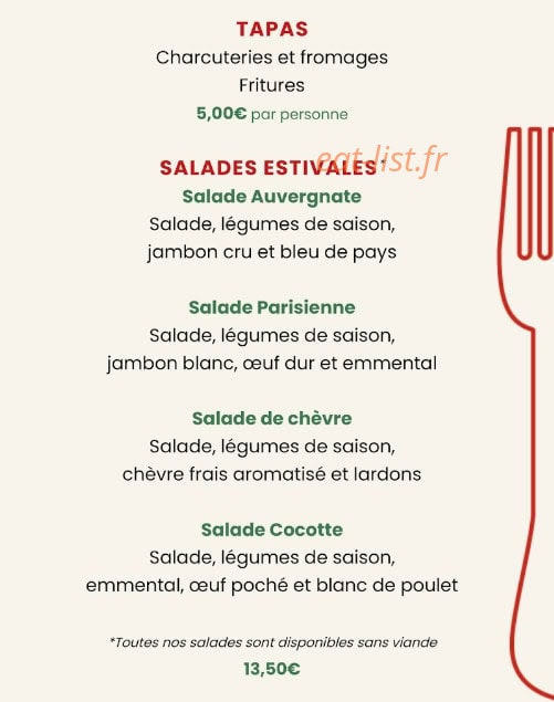 La Guinguette des Ozieres — carte page 4
