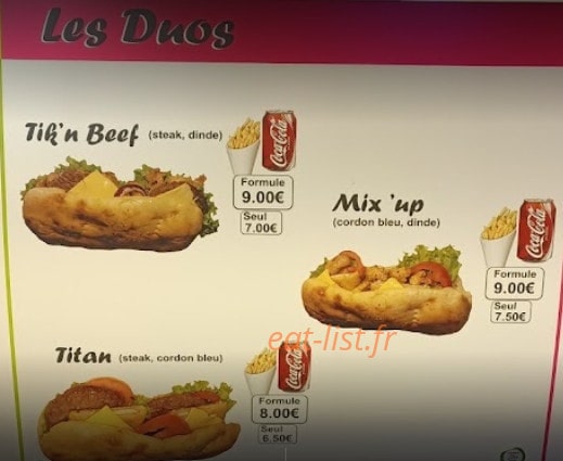 Le palmyre kebab — carte page 4