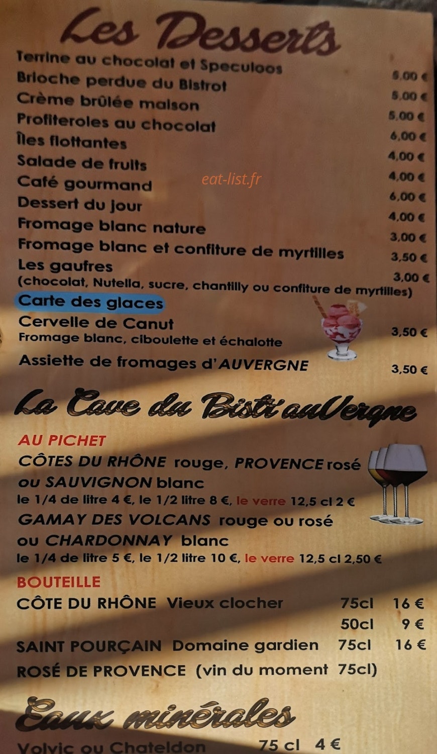 Bistr'auVergne — carte page 4