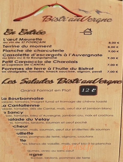 Bistr'auVergne — carte page 1