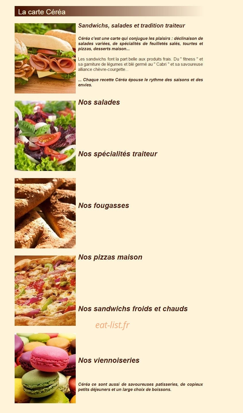 Céréa — carte page 1