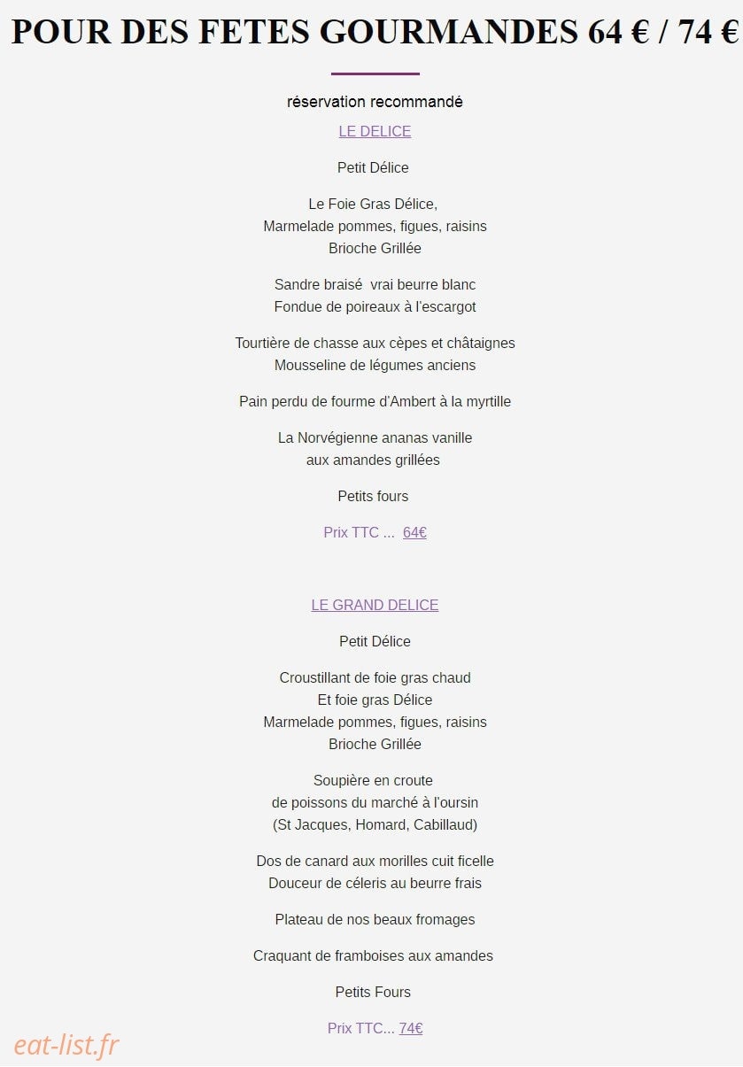 Le Jardin Délice — carte page 7