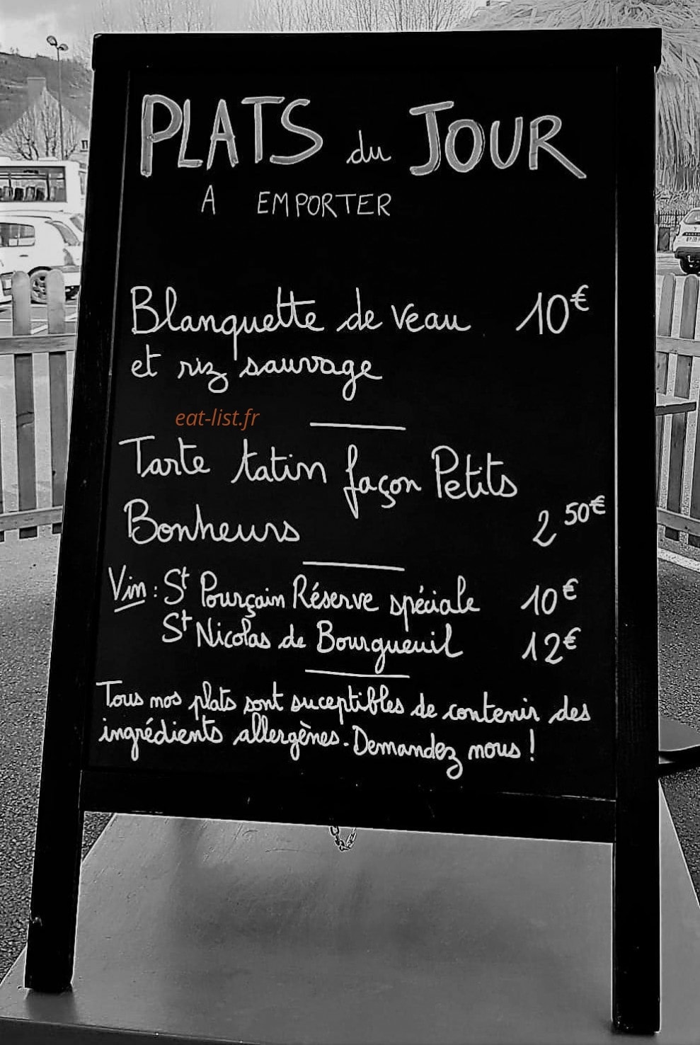 Aux Petits Bonheurs — carte page 1