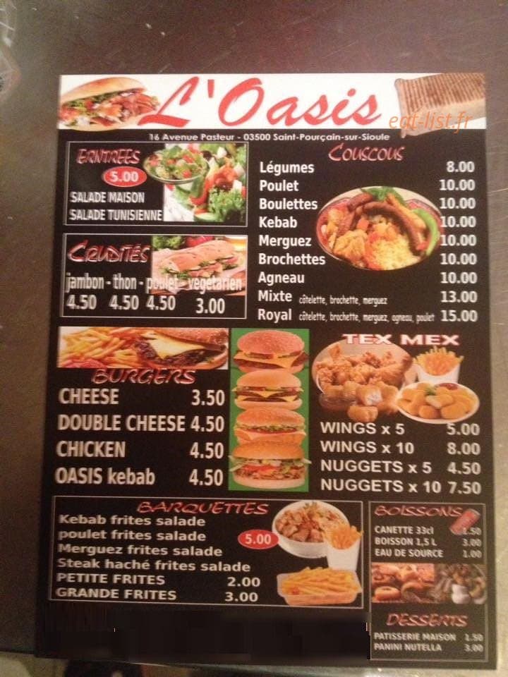 L'oasis — carte page 1
