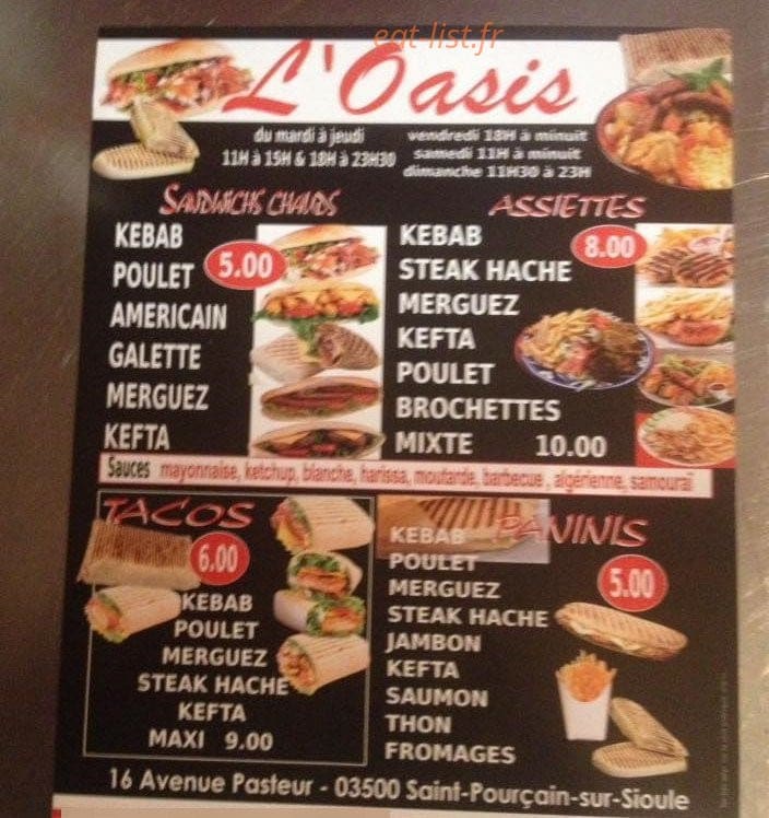 L'oasis — carte page 2