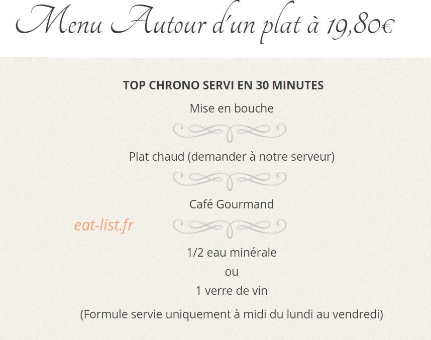 Le Chêne Vert — carte page 3