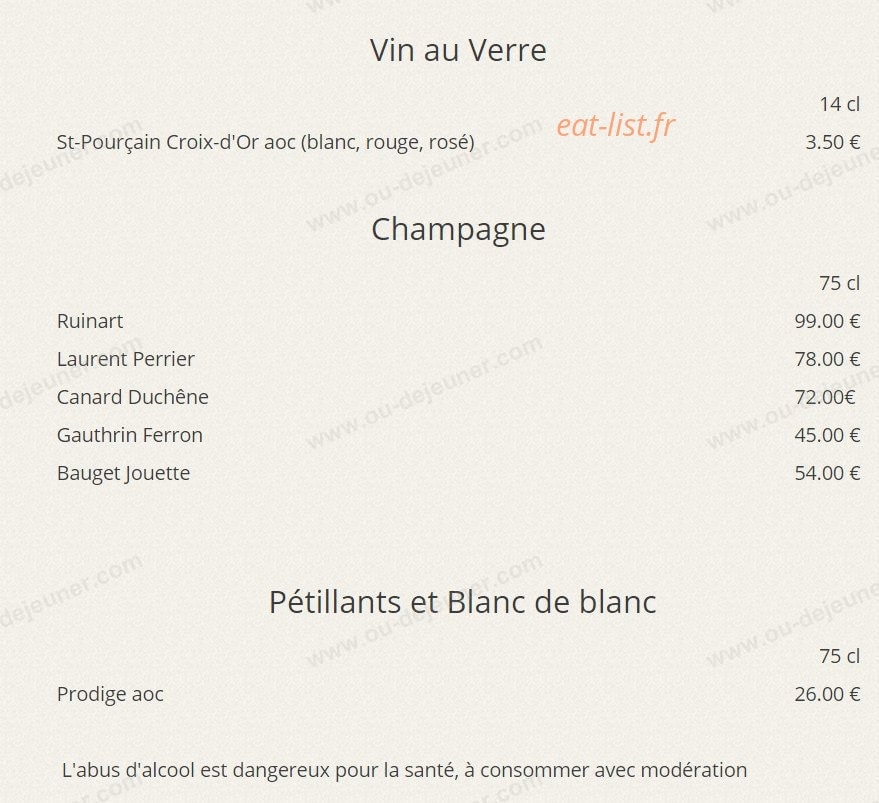 Le Chêne Vert — carte page 16