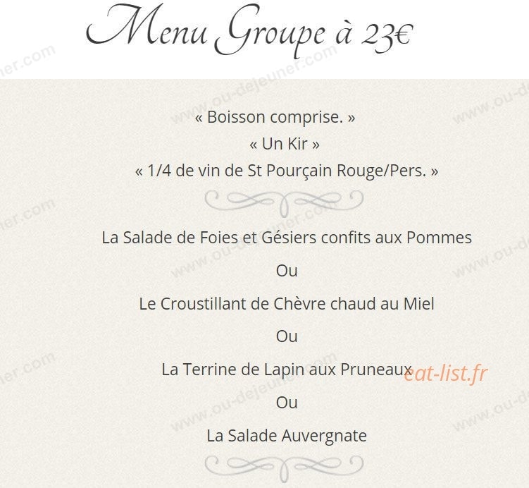 Le Chêne Vert — carte page 7