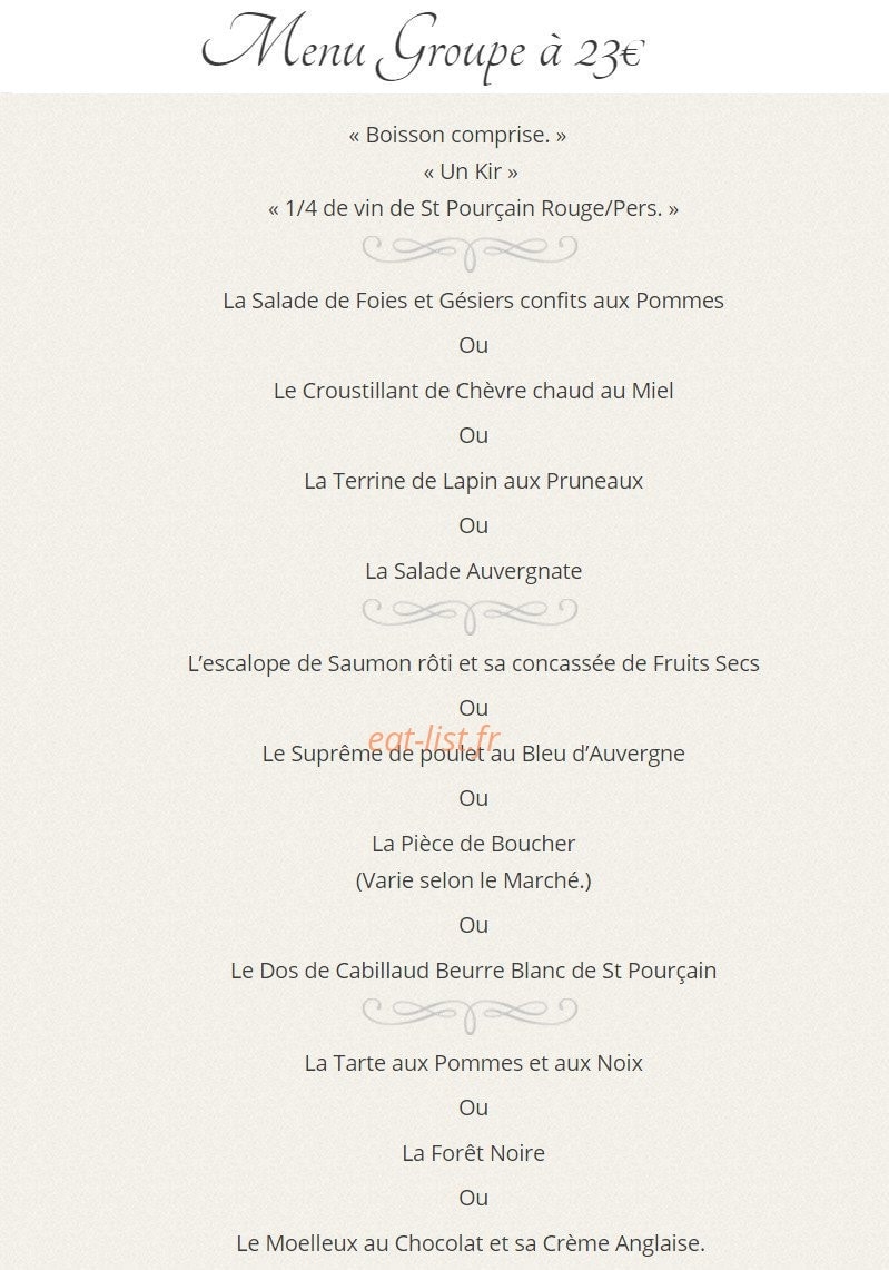 Le Chêne Vert — carte page 20
