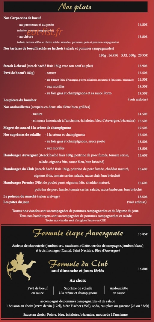 Le Club — carte page 2