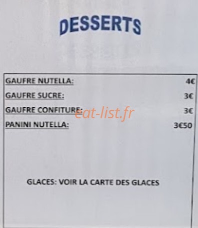 Snack le will — carte page 4