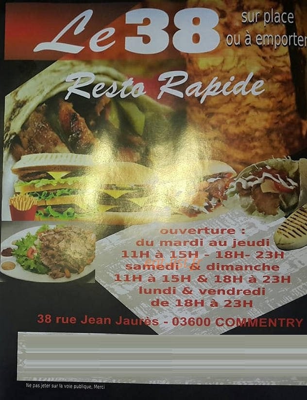 Le 38 — carte page 1