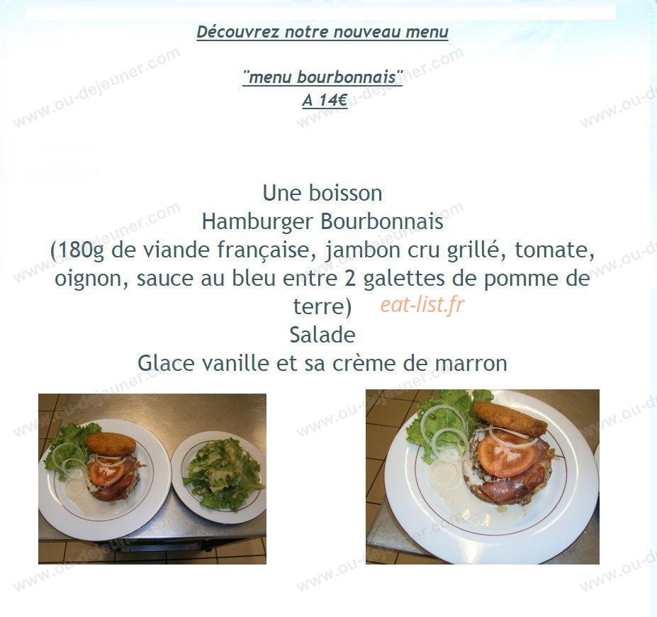 Restaurant Le Champ de Foire — carte page 2