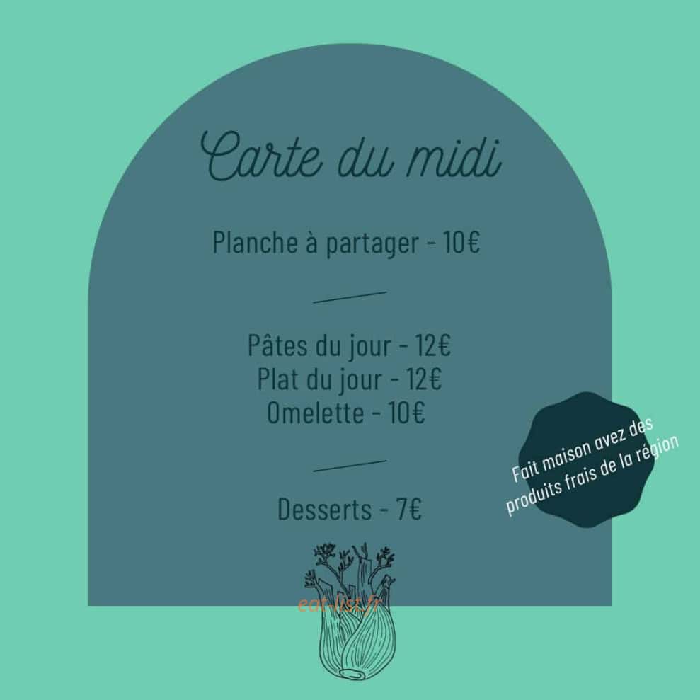 Auberge du Précontent — carte page 1