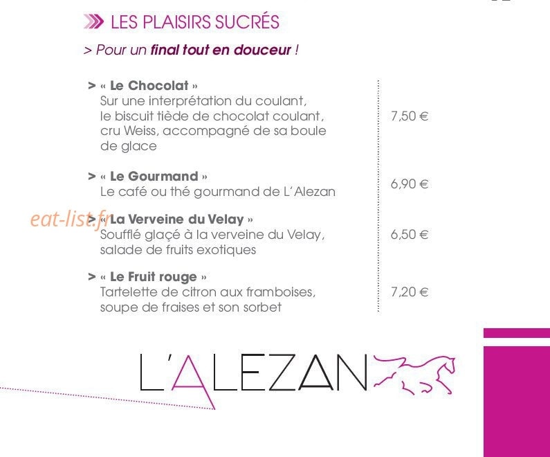 L' Alezan — carte page 7