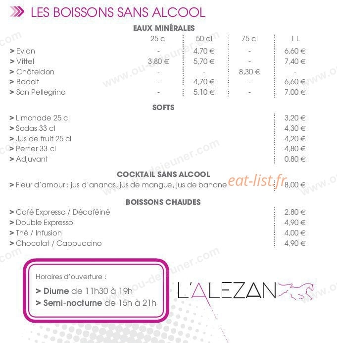 L' Alezan — carte page 11