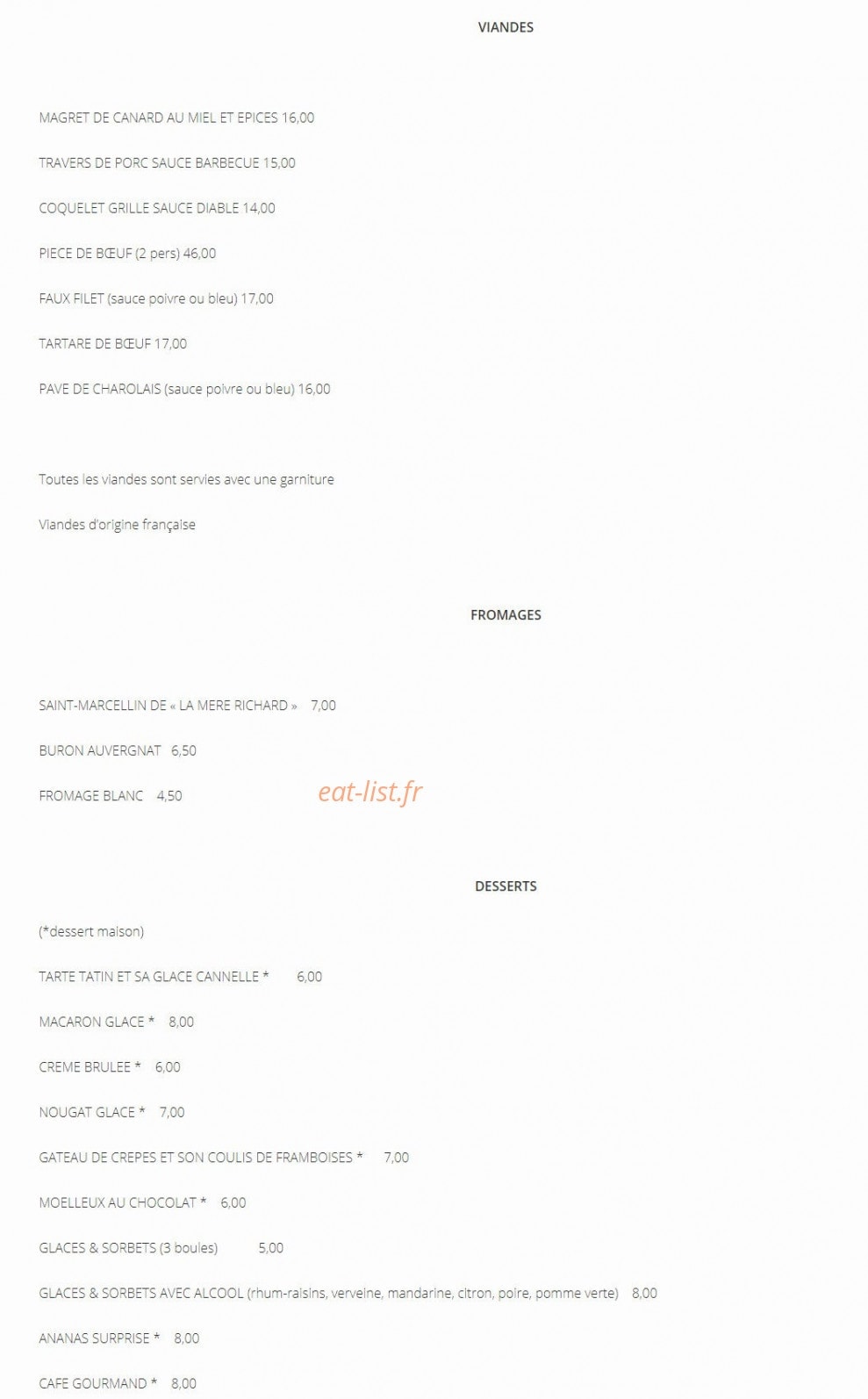 Le Cabanon — carte page 3