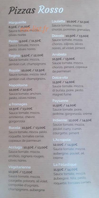 Le P’tit Zinc — carte page 1