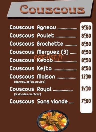 Restaurant Anisse — carte page 4