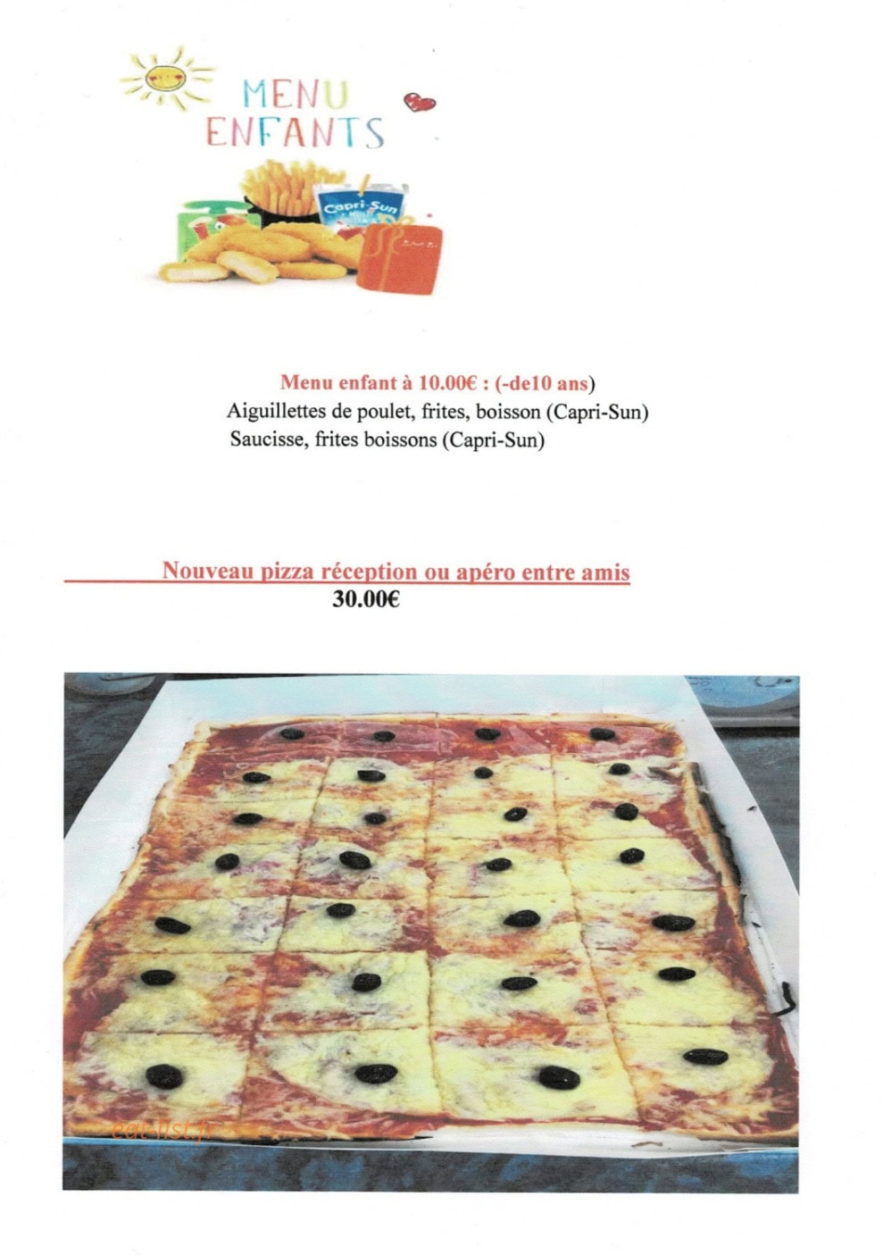 Chez Sandrine — carte page 3