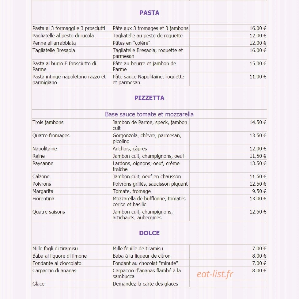 La Fiorentina — carte page 3