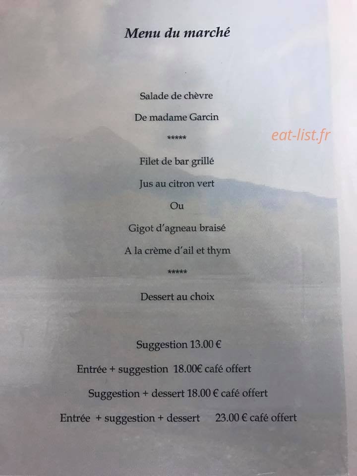 Le Bleu Cerise — carte page 1
