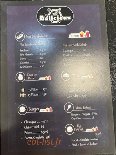 Le delicieux — carte page 2