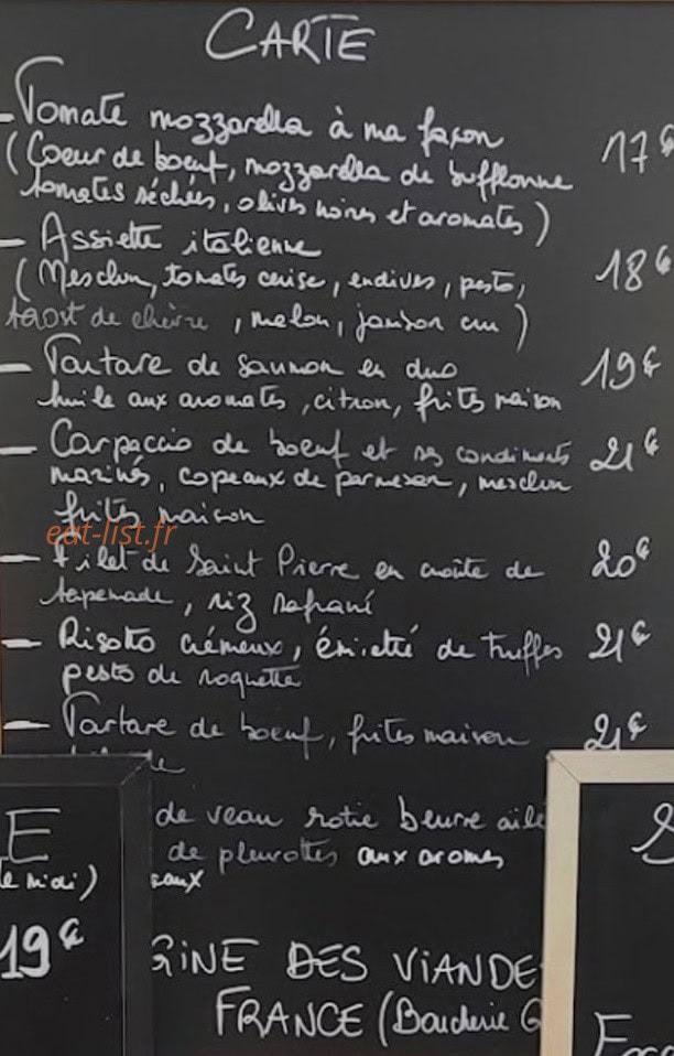 Le Green Garden — carte page 1