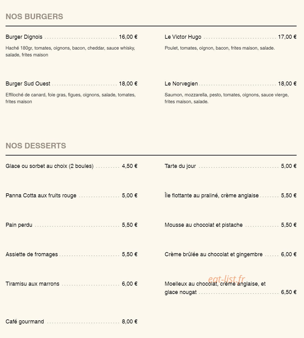Le Victor Hugo — carte page 4