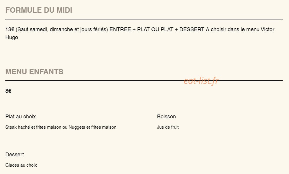 Le Victor Hugo — carte page 7