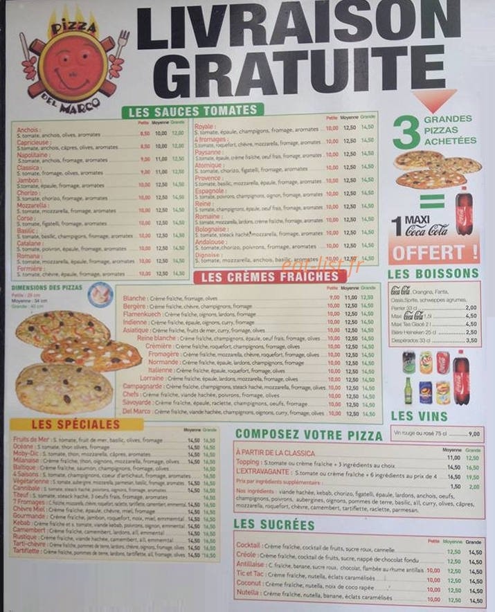 Pizza del marco — carte page 1