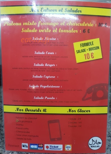 Pronto Pizza — carte page 2