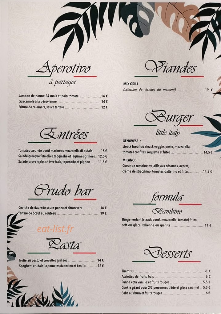Alegria Grill — carte page 2