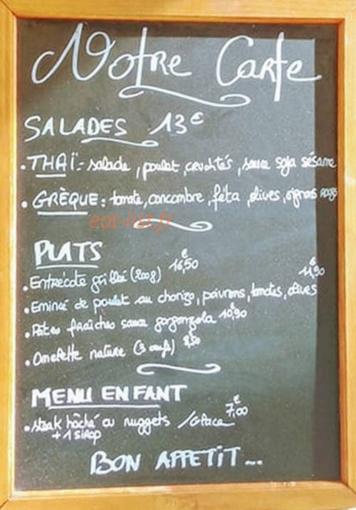 Aux saveurs de Louise — carte page 1