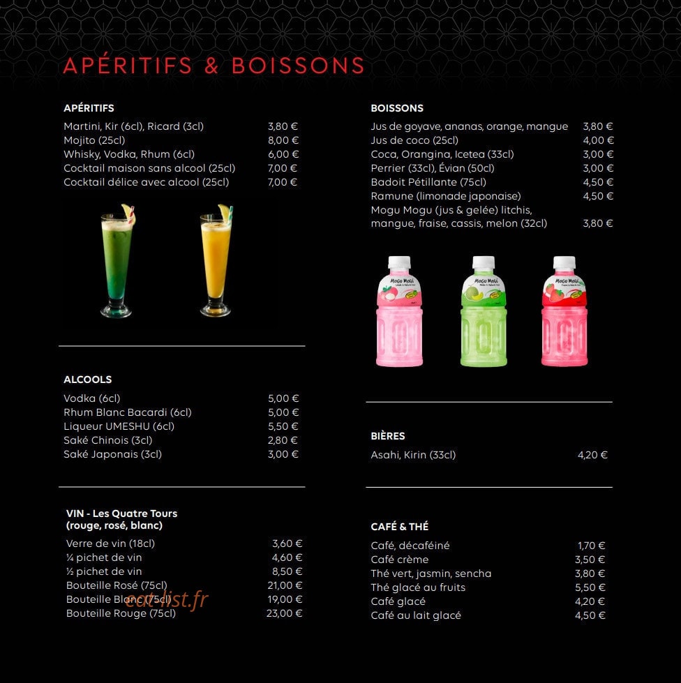 Delice d'Asie — carte page 10